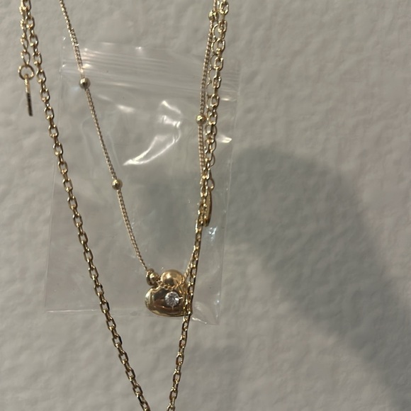 Ettika double heart charm necklace NWT - Picture 5 of 6